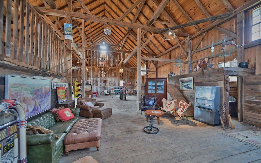 bank barn interior