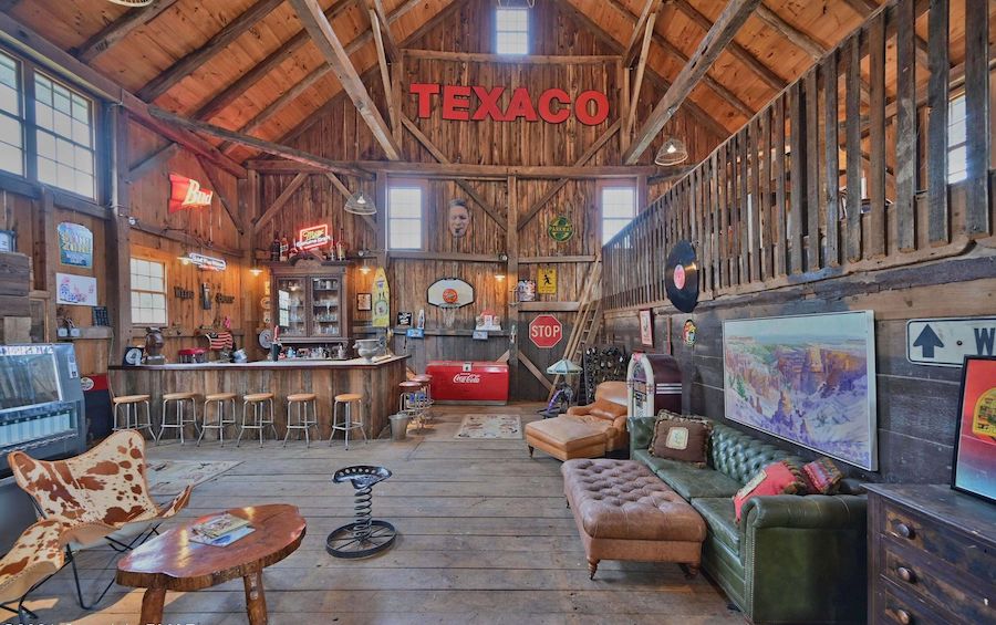 bank barn interior