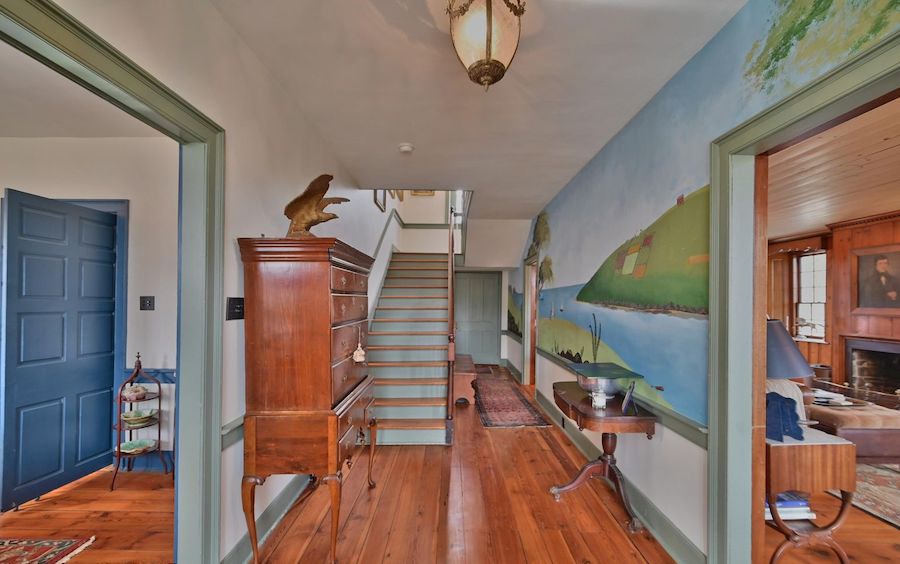 house for sale saylorsburg historic farmstead foyer