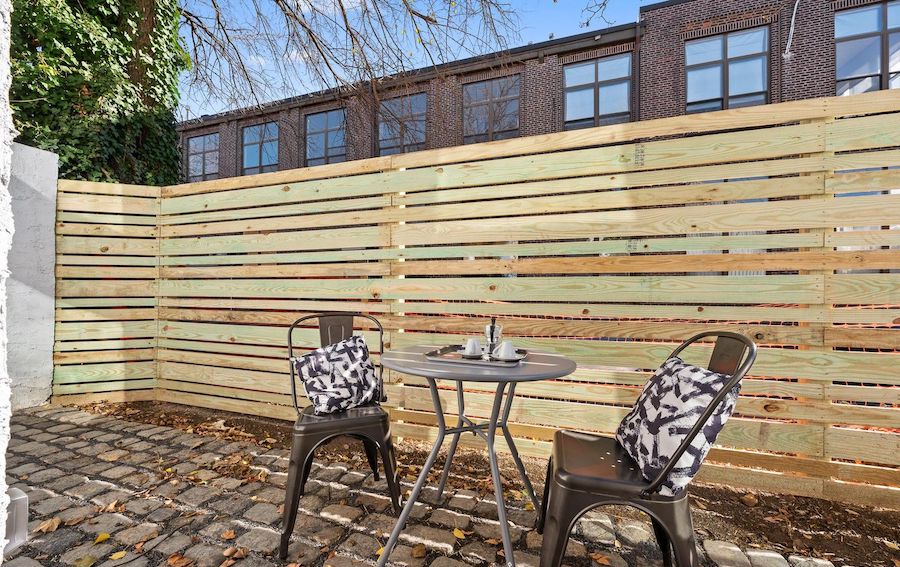 first-floor suite patio