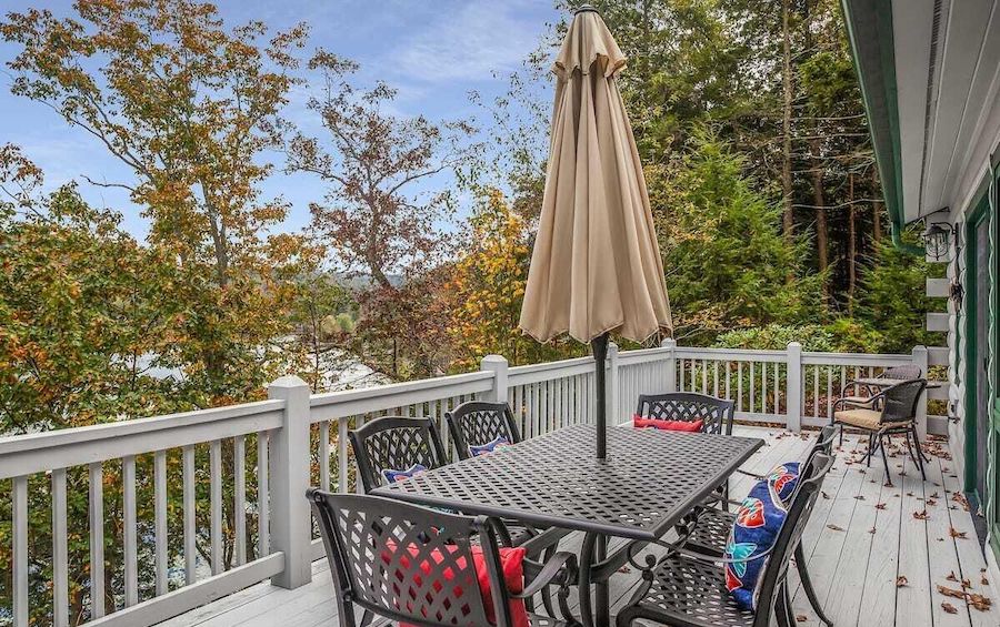 house for sale muncy valley log house side deck