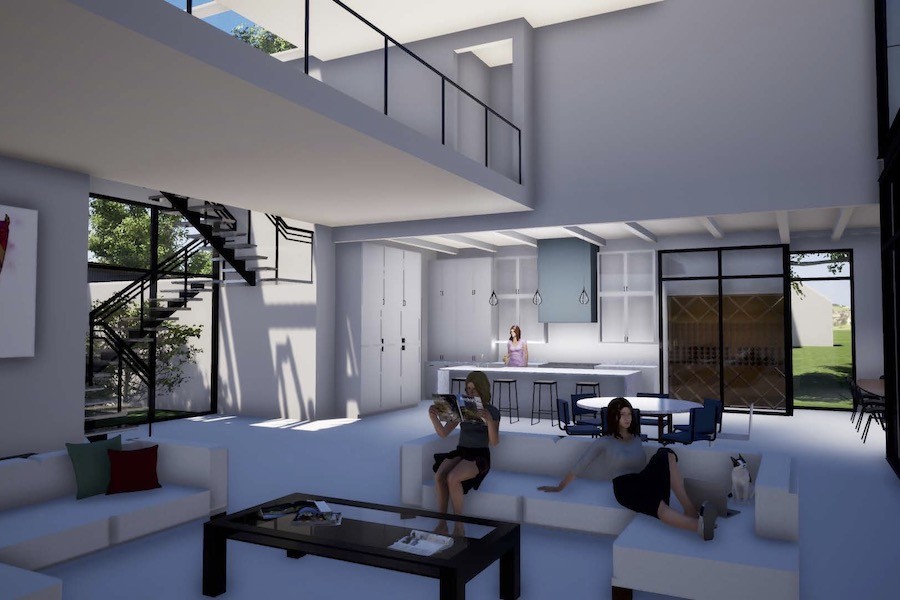 house for sale new hope custom modern main living area