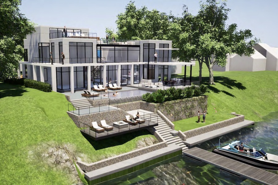 house for sale new hope custom modern exterior rear