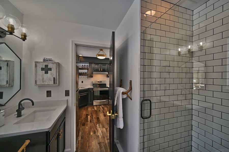 First-floor bathroom