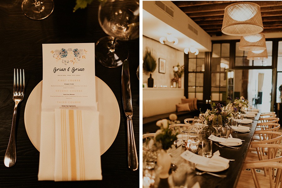 forsythia wedding reception