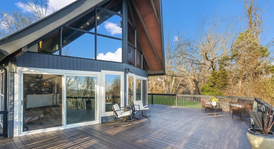 house for sale chalfont a-frame main floor deck