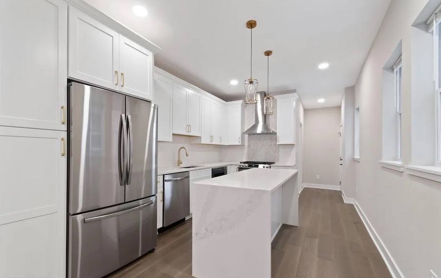 house for sale ogontz renovated rowhouse kitchen