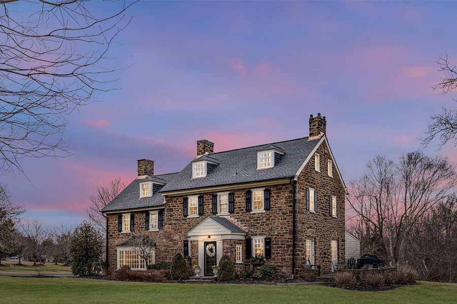 house for sale maple glen colonial farmhouse exterior front
