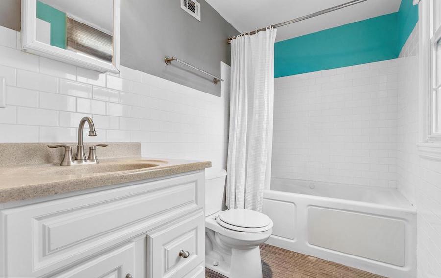 second-floor bathroom