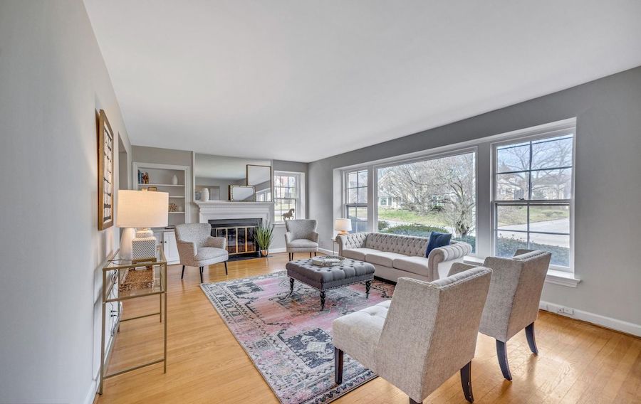 house for sale wynnewood expanded cape cod living room