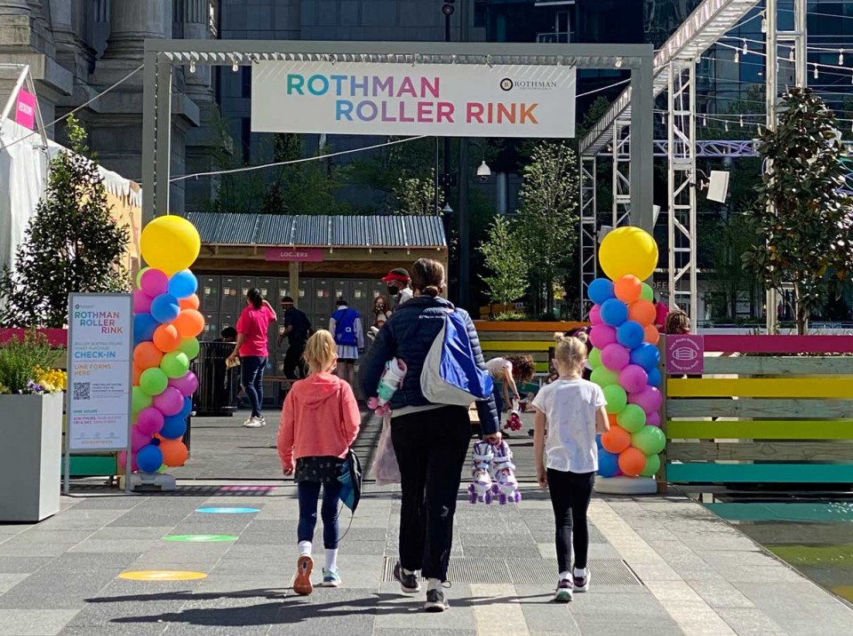 Roller Skating Rink at Dilworth Park City Hall Philadelphia