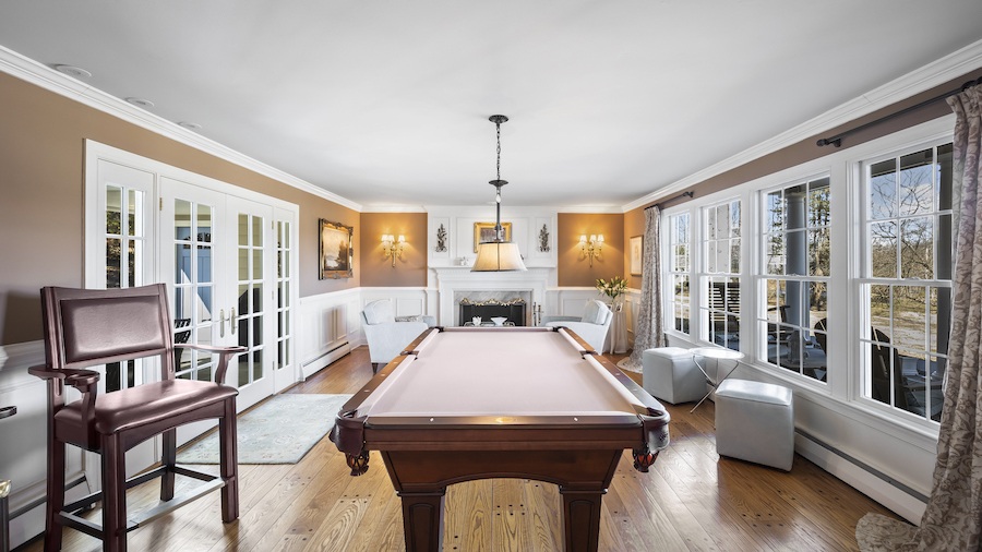 house for sale berwyn expanded cape cod billiard room (living room)
