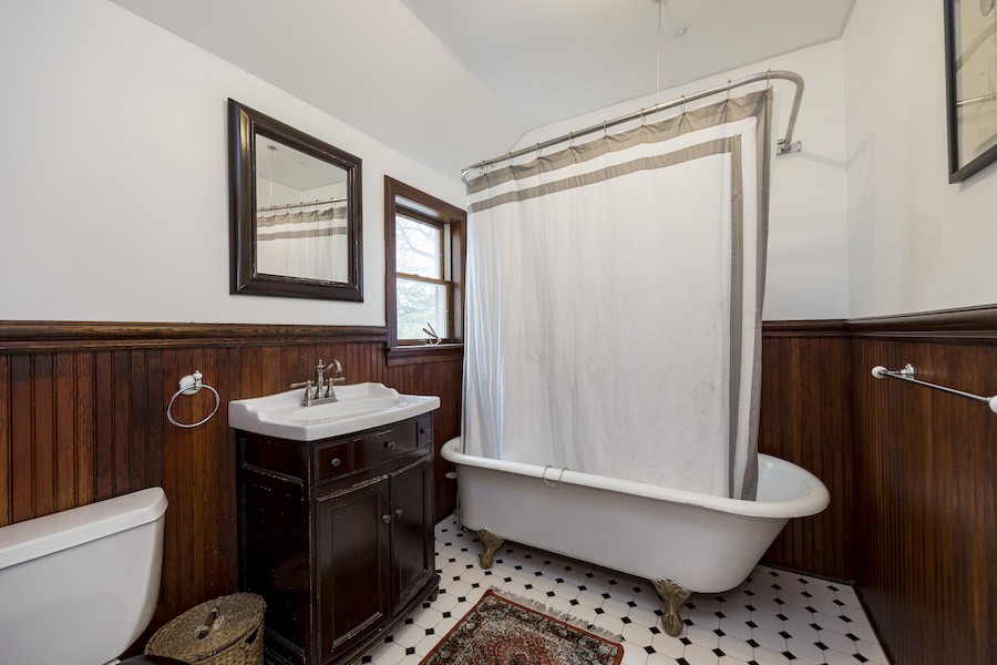 second-floor hall bathroom