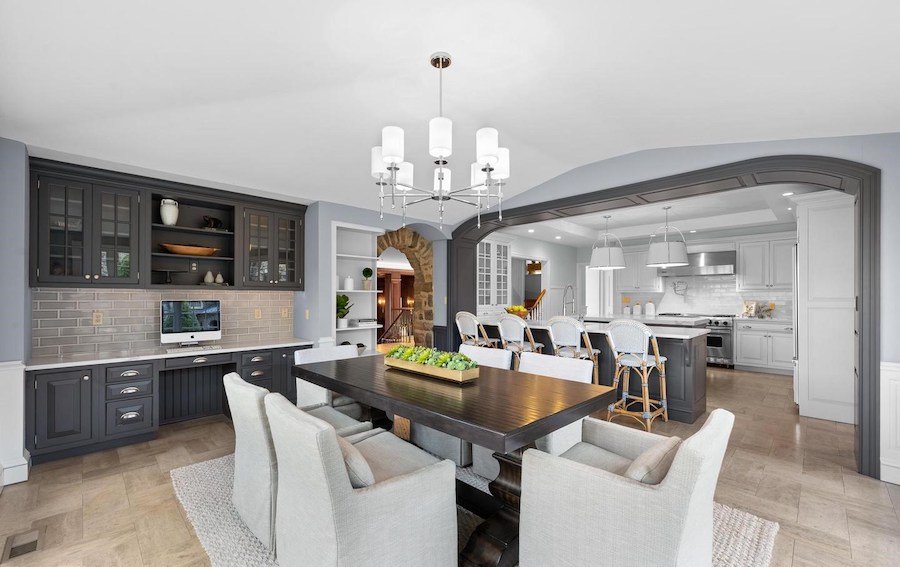 house for sale villanova norman mansion breakfast room and kitchen