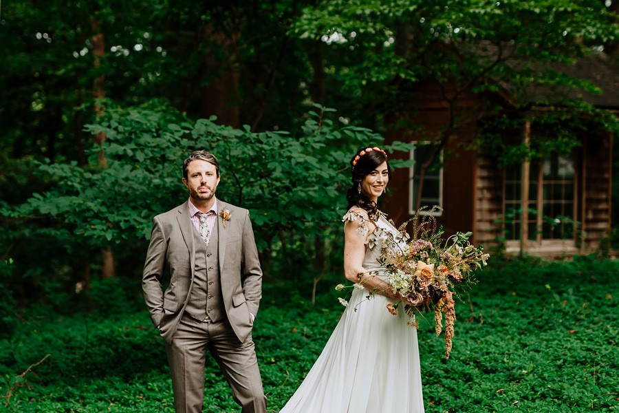Delaware County backyard wedding