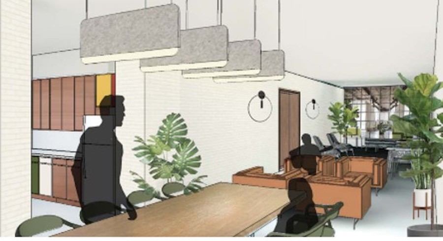 rendering of sky lounge