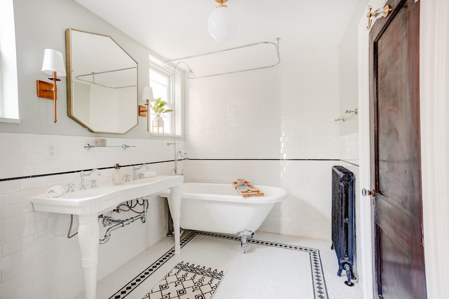 second-floor bathroom