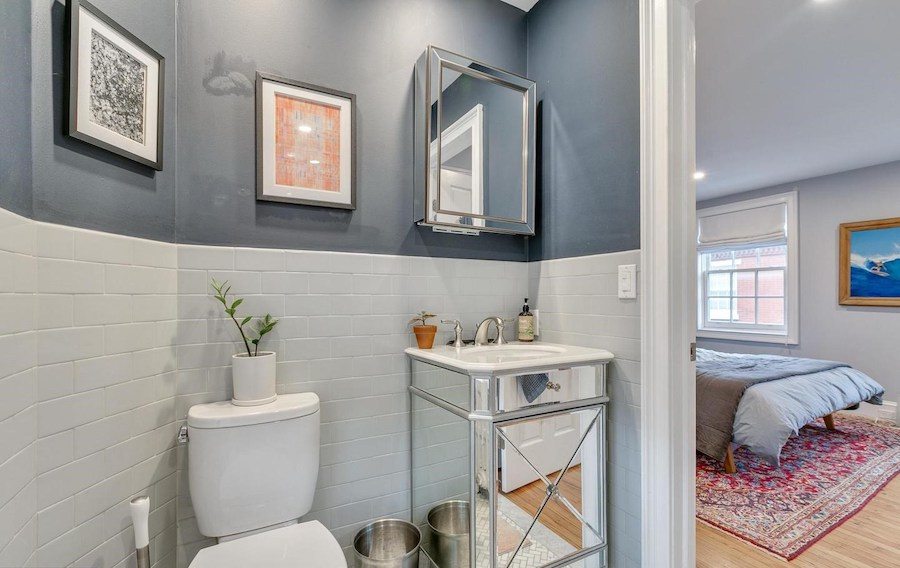 second-floor bathroom