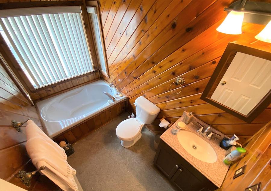 second-floor bathroom