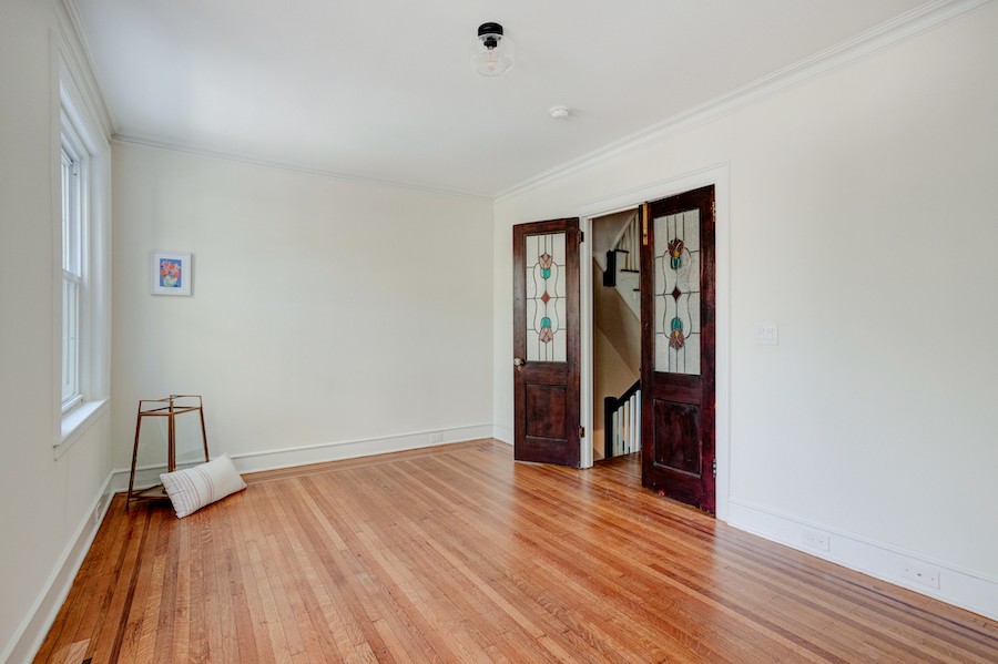 second-floor front bedroom