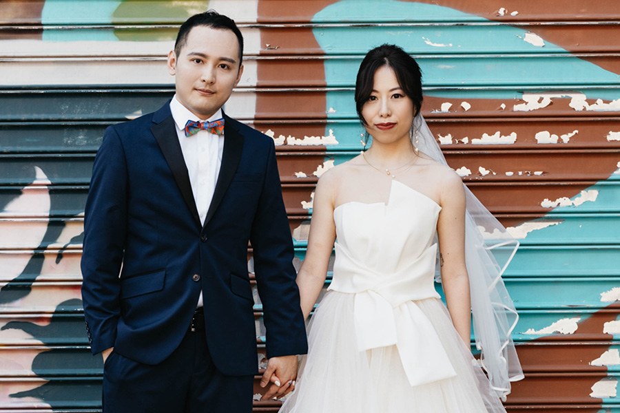 Maas building wedding