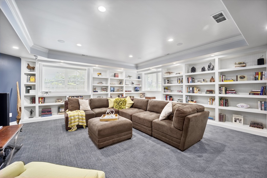 basement media room
