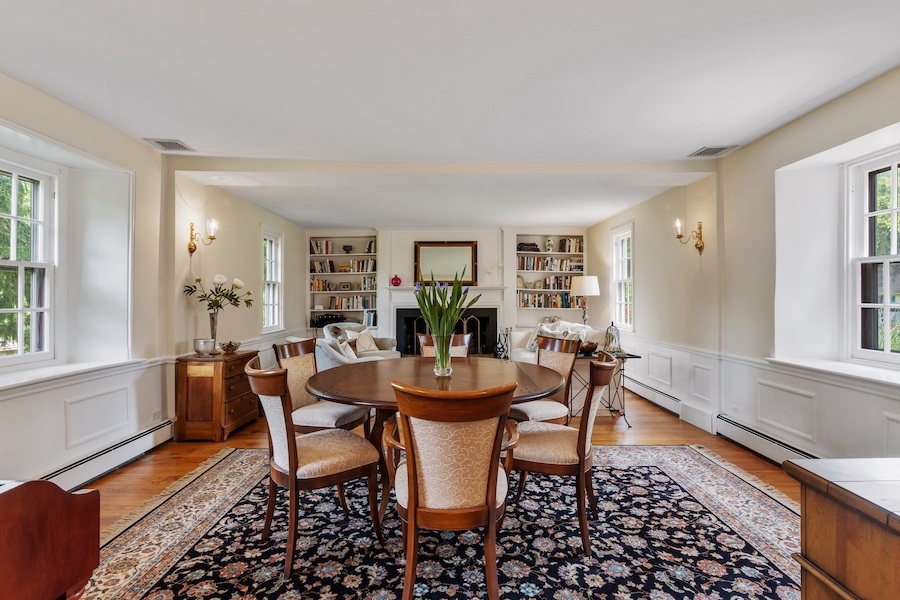 house for sale malvern expanded colonial farmhouse living room