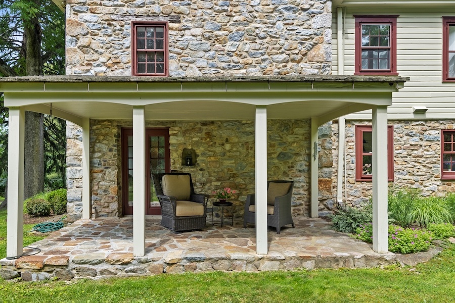house for sale malvern expanded colonial farmhouse side porch