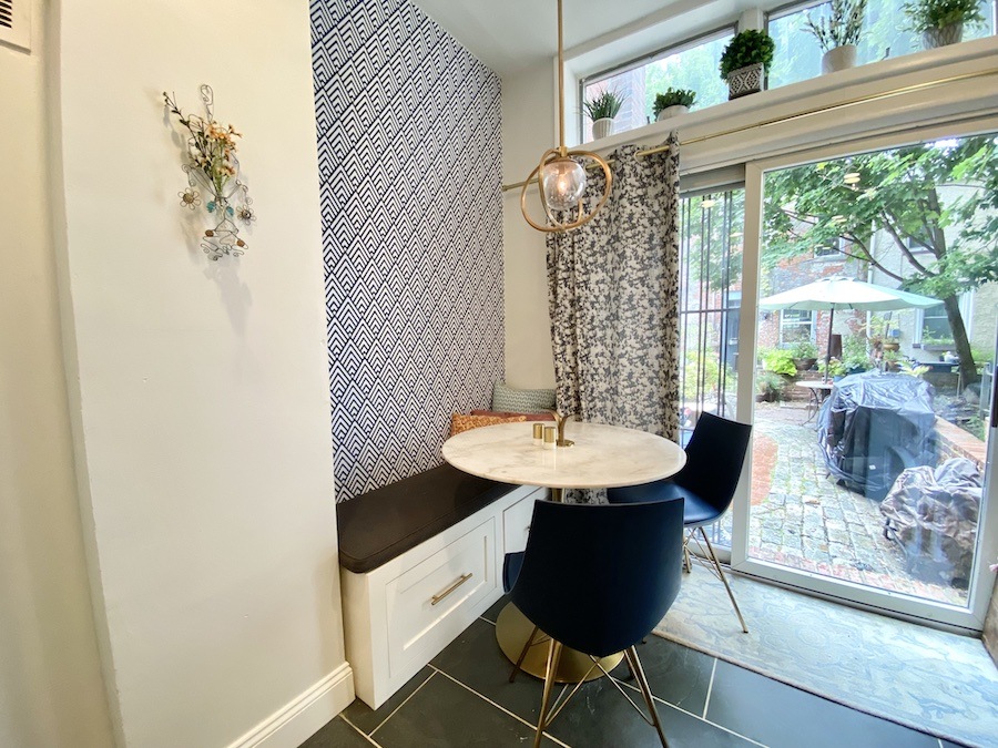 house for rent queen village contemporary extended trinity dining area
