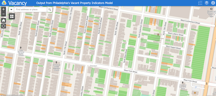 philadelphia accelerator fund map of vacant land