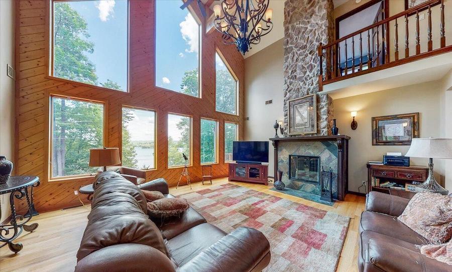 house for sale lake wallenpaupack traditional contemporary great room
