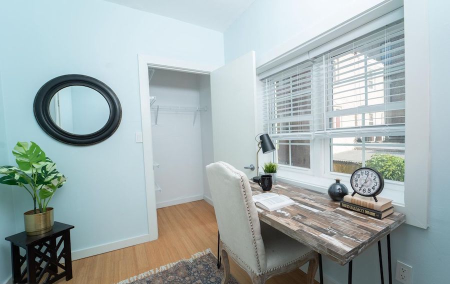second-floor rear bedroom
