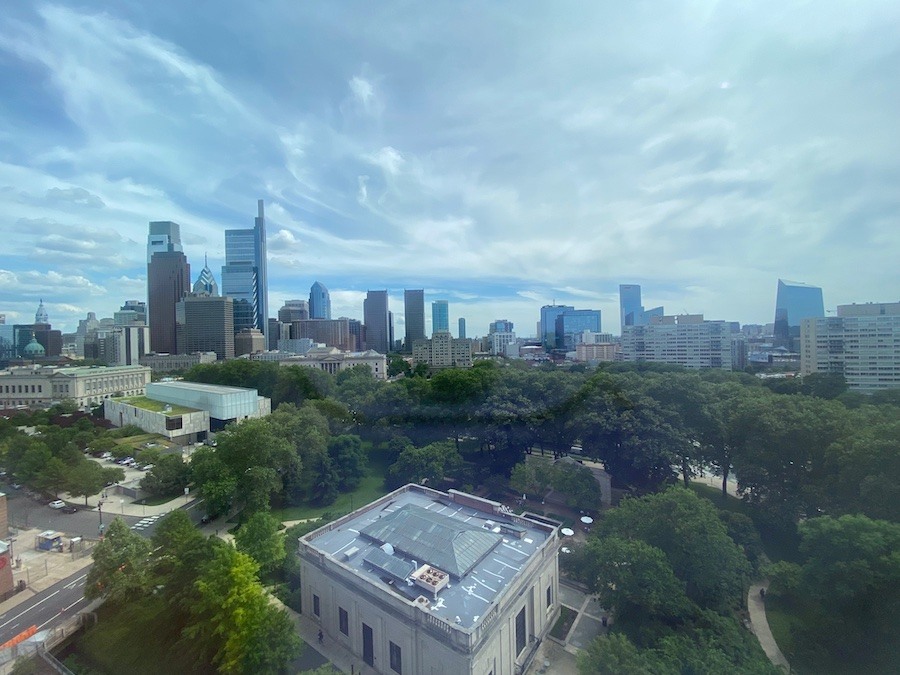 view from penthouse terrace