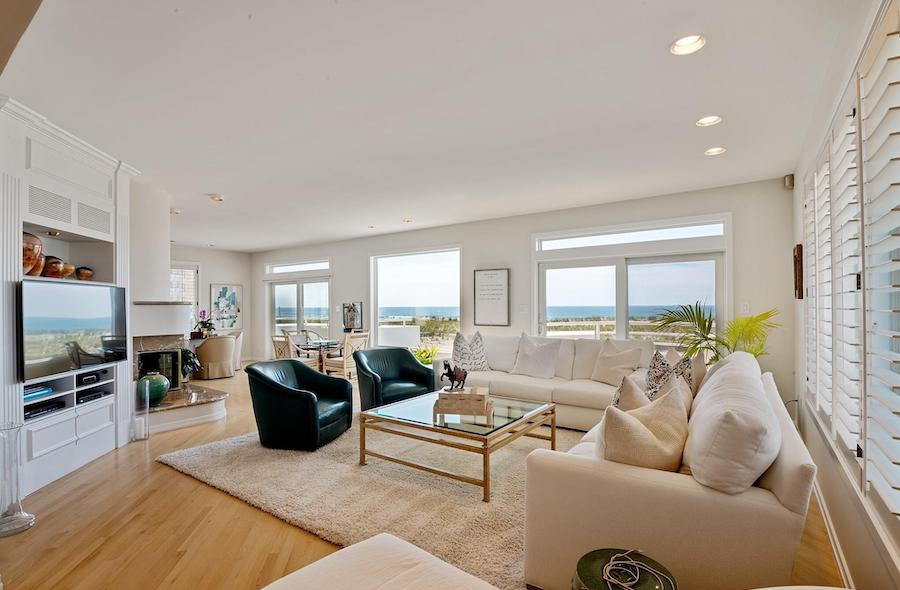 house for sale longport moderne oceanfront living room