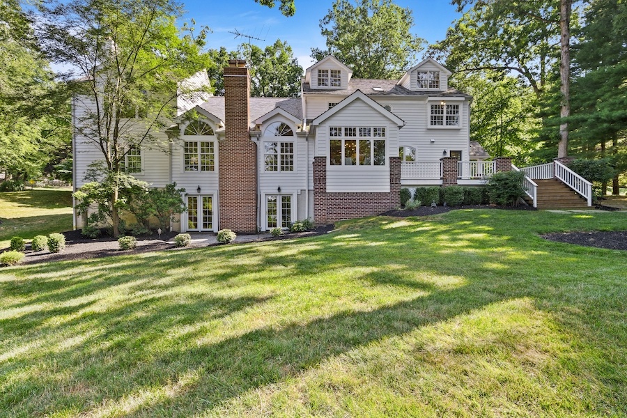 house for sale springton lake colonial rear elevation