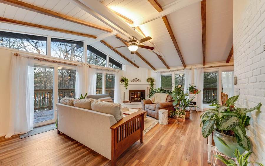 house for sale sunrise lake renovated contemporary living room