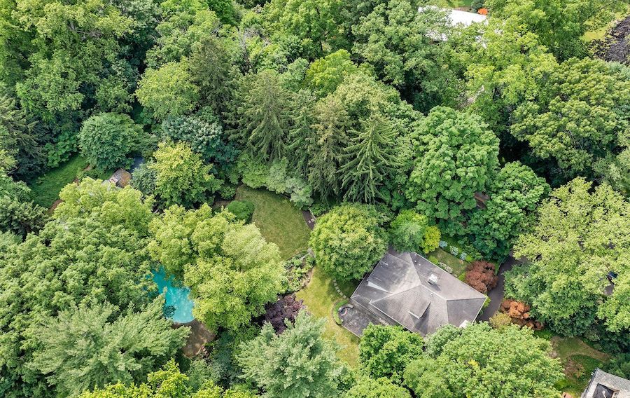 aerial view of site