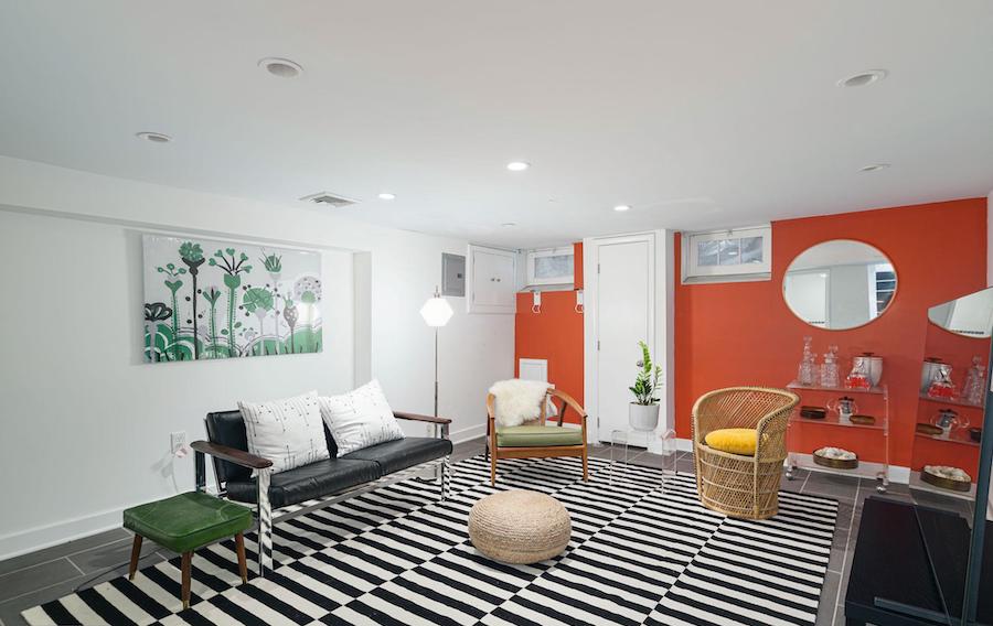 basement family room