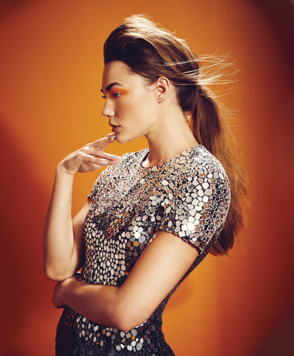 metallic dress