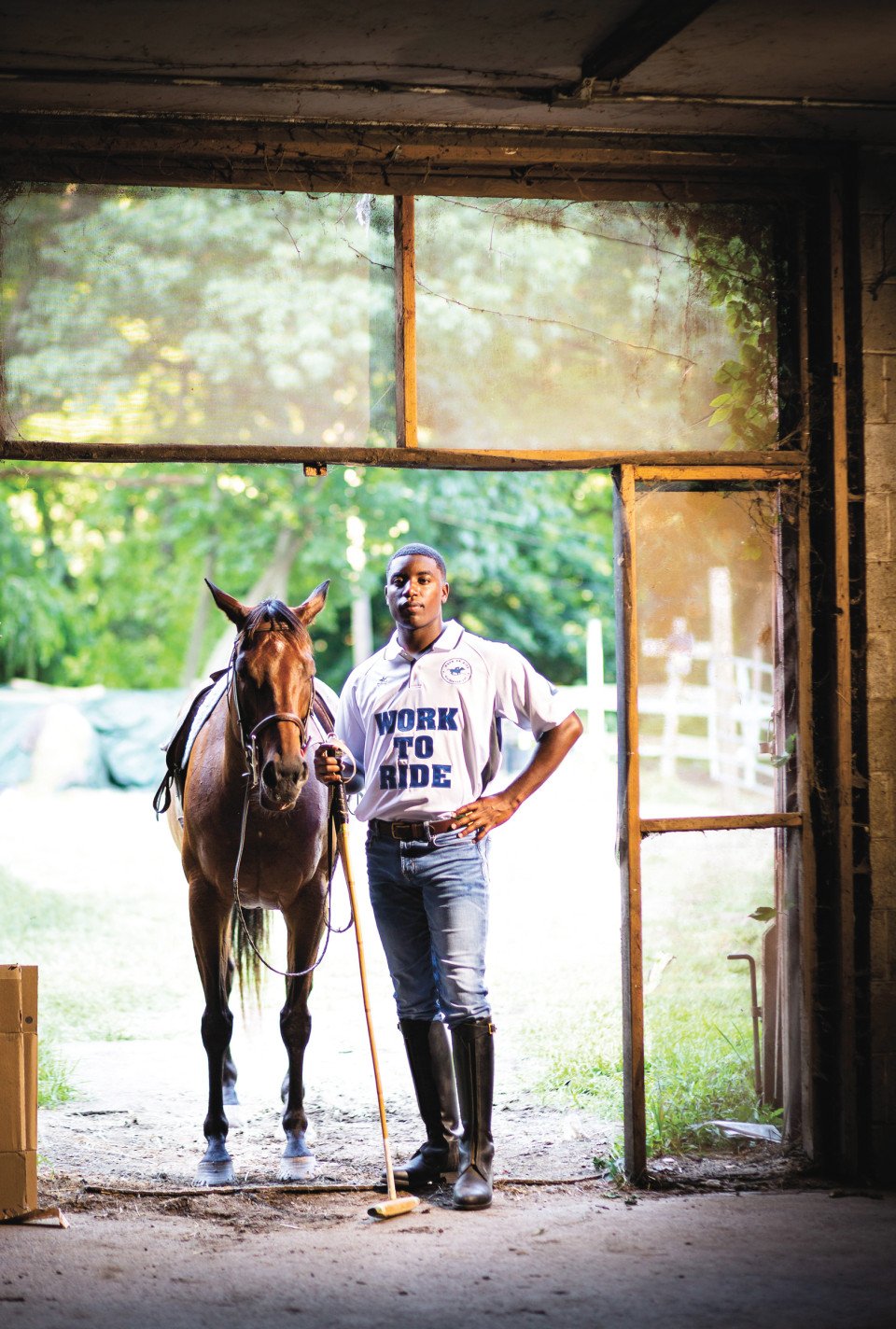 kareem rosser work to ride philadelphia polo classic