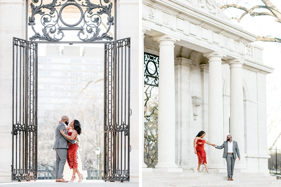 rodin museum engagement photos