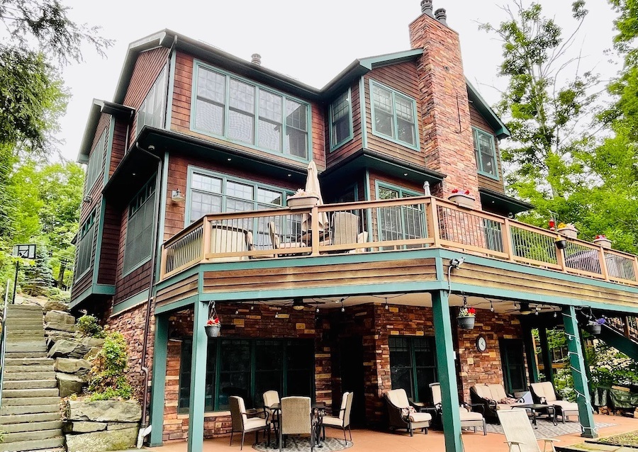 house for sale roamingwood lake lakeside exterior rear
