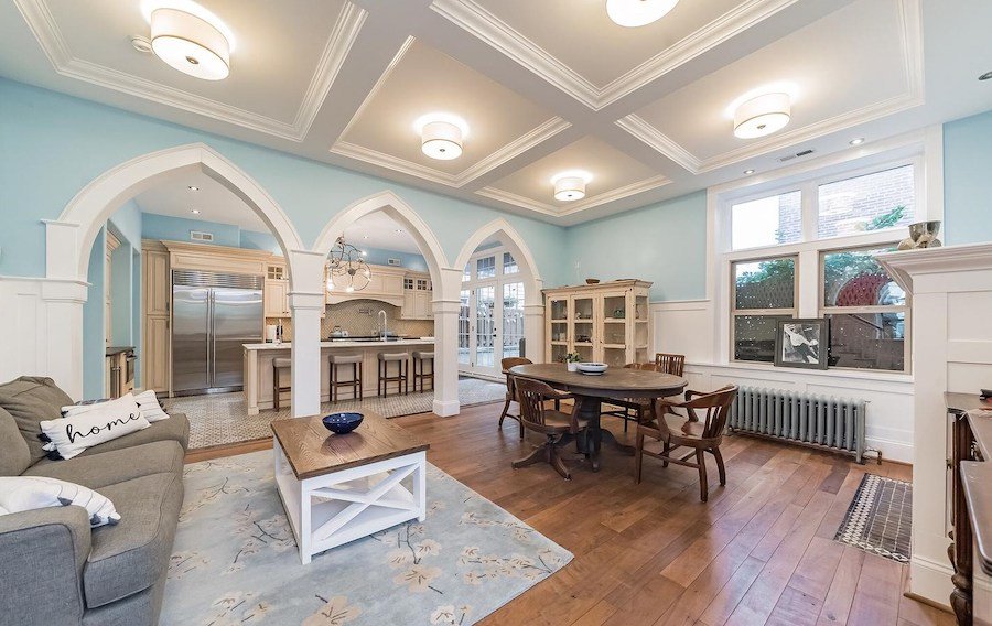 house for sale roxborough converted church dining room and kitchen