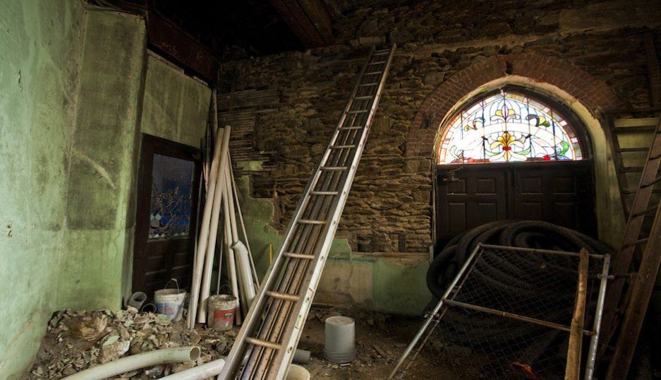 house for sale roxborough converted church sanctuary foyer in 2012