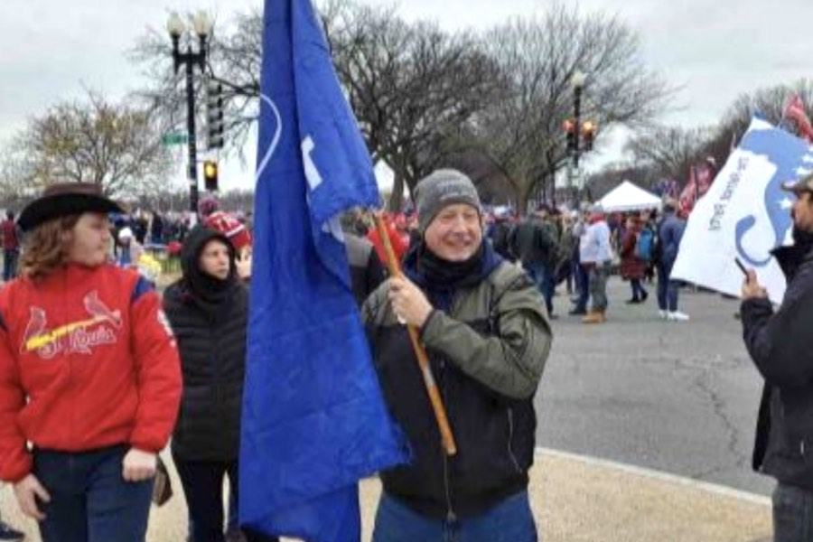 James Douglas Rahm of South Philadelphia at the Capitol riot on January 6th