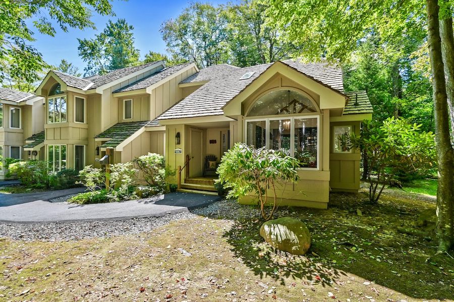 house for sale pocono pines renovated contemporary exterior front