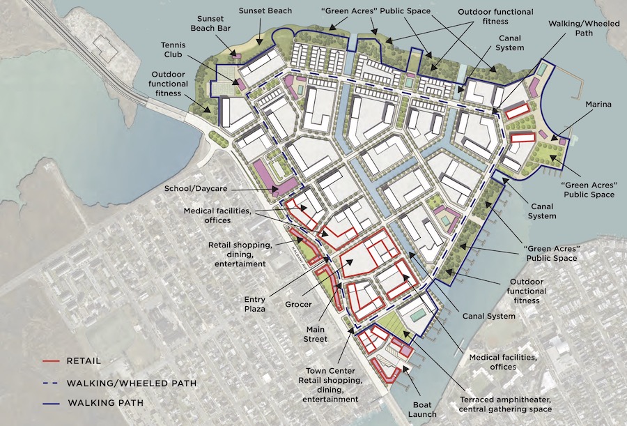 map showing public green spaces