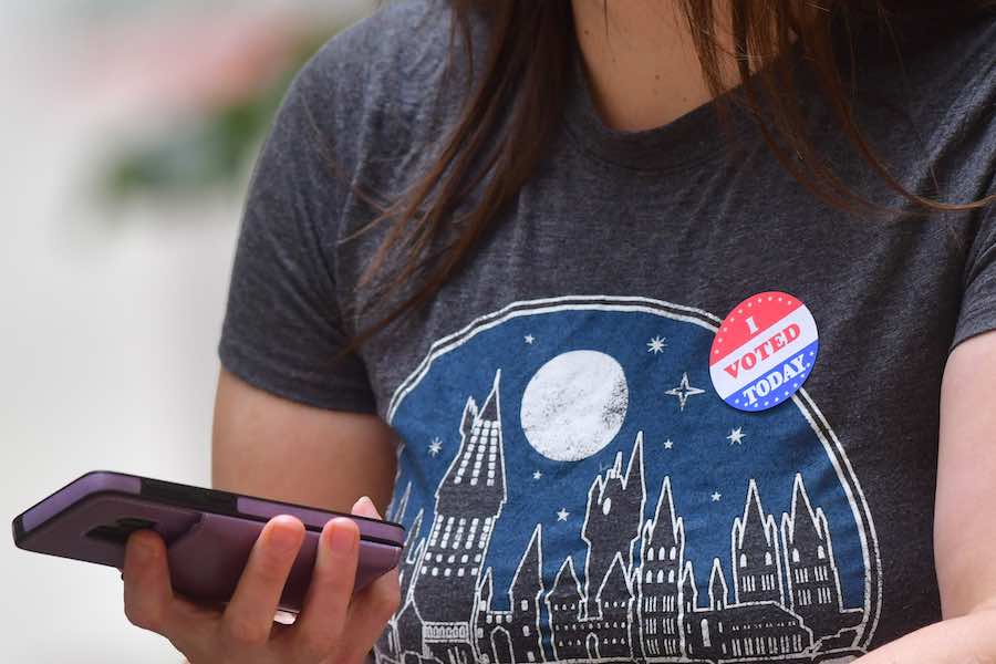 a voter at the philadelphia primary