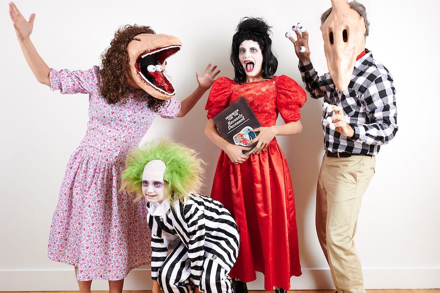 philadelphia family in their halloween costumes