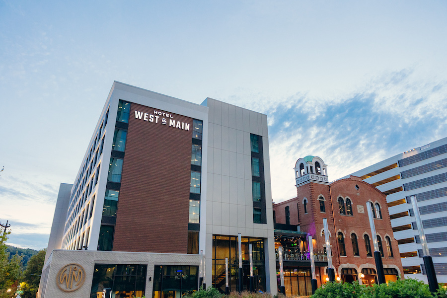 hotel west & main profile exterior front